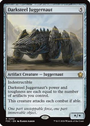 Darksteel Juggernaut  (FDC-252) - [Commander: Foundations]