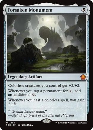 Forsaken Monument  (FDC-258) - [Commander: Foundations]