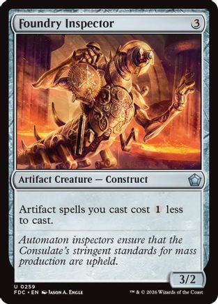 Foundry Inspector  (FDC-259) - [Commander: Foundations]