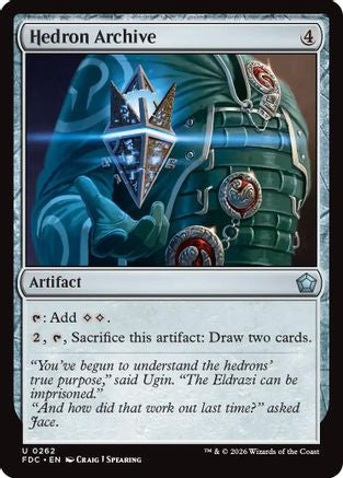 Hedron Archive  (FDC-262) - [Commander: Foundations]