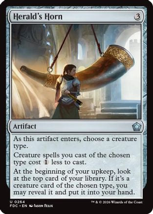 Herald's Horn  (FDC-264) - [Commander: Foundations]