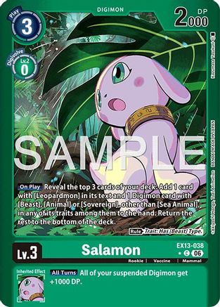 Salamon (Limited Foil) (EX13-038) - [Chivalrous XIII] Foil