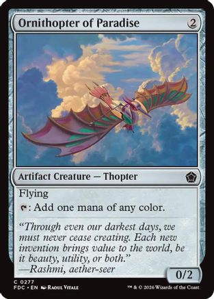 Ornithopter of Paradise  (FDC-277) - [Commander: Foundations]