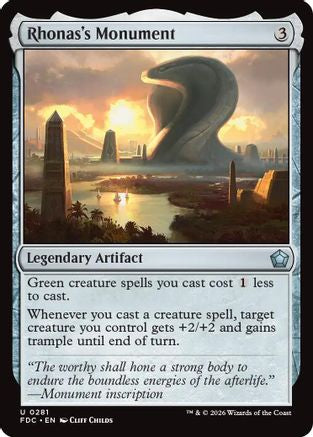 Rhonas's Monument  (FDC-281) - [Commander: Foundations]
