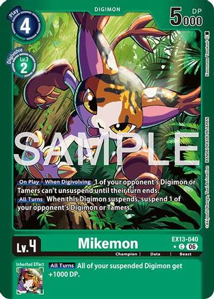 Mikemon (Limited Foil) (EX13-040) - [Chivalrous XIII] Foil