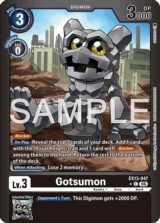 Gotsumon (Limited Foil) (EX13-047) - [Chivalrous XIII] Foil