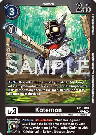 Kotemon (Limited Foil) (EX13-048) - [Chivalrous XIII] Foil