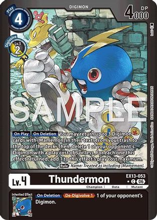 Thundermon (Limited Foil) (EX13-053) - [Chivalrous XIII] Foil