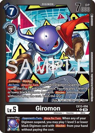 Giromon (Limited Foil) (EX13-056) - [Chivalrous XIII] Foil