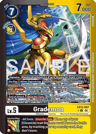 Grademon (Limited Foil) (EX13-057) - [Chivalrous XIII] Foil