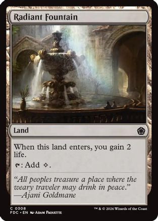 Radiant Fountain  (FDC-308) - [Commander: Foundations]