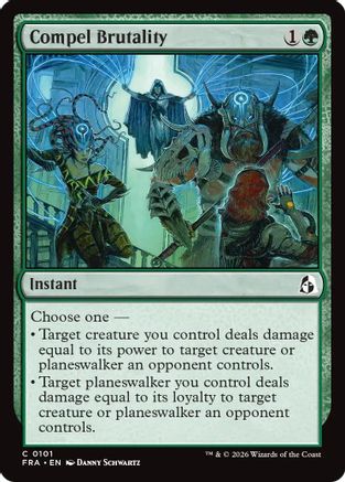 Compel Brutality  [Foil]  (FRA-101) - [Reality Fracture]