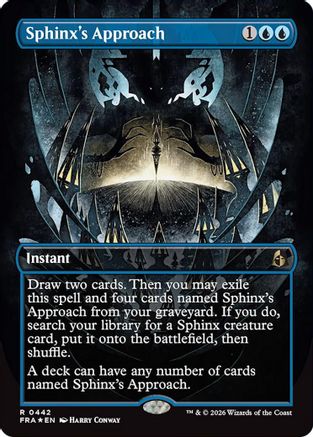 Sphinx's Approach (Borderless)  [Foil]  (FRA-442) - [Reality Fracture]
