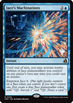 Jace's Machinations  [Foil]  (PPFRA-032) - [Promo Pack: Reality Fracture]