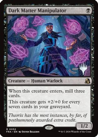 Dark Matter Manipulator  [Foil]  (PPFRA-052) - [Promo Pack: Reality Fracture]