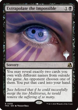 Extrapolate the Impossible  [Foil]  (PPFRA-055) - [Promo Pack: Reality Fracture]