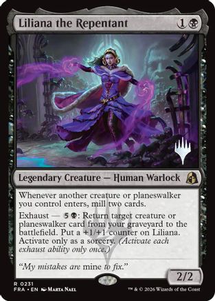 Liliana the Repentant  [Foil]  (PPFRA-231) - [Promo Pack: Reality Fracture]