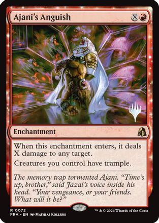 Ajani's Anguish  (PPFRA-072) - [Promo Pack: Reality Fracture]