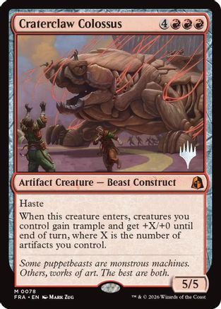 Craterclaw Colossus  [Foil]  (PPFRA-078) - [Promo Pack: Reality Fracture]
