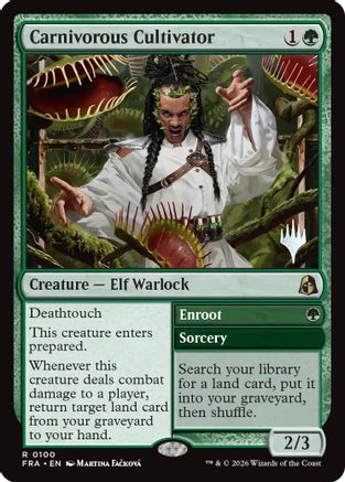 Carnivorous Cultivator  [Foil]  (PPFRA-100) - [Promo Pack: Reality Fracture]