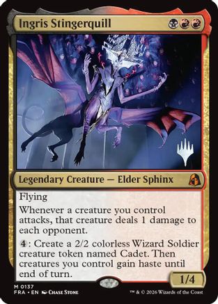 Ingris Stingerquill  [Foil]  (PPFRA-137) - [Promo Pack: Reality Fracture]