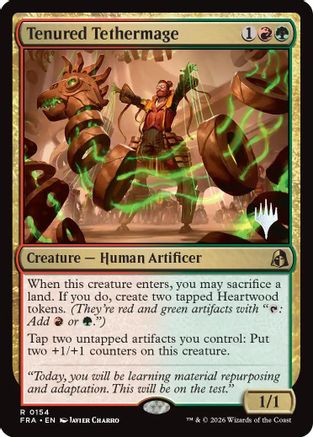 Tenured Tethermage  [Foil]  (PPFRA-154) - [Promo Pack: Reality Fracture]
