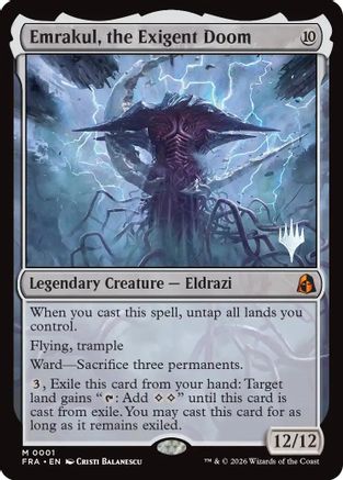 Emrakul, the Exigent Doom  (PPFRA-001) - [Promo Pack: Reality Fracture]