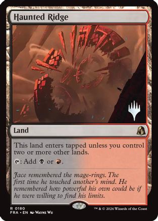 Haunted Ridge  [Foil]  (PPFRA-180) - [Promo Pack: Reality Fracture]
