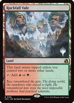 Rockfall Vale  [Foil]  (PPFRA-186) - [Promo Pack: Reality Fracture]