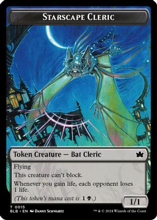 Standard Cleric // Treasure Double-Sided Token  [Foil]  (SOS-15 // 12) - [Secrets of Strixhaven]