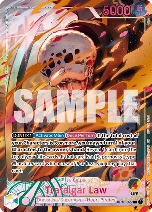 Trafalgar Law (Flame-Flame Fruit Coliseum) (OP10-022) - [One Piece Promotion Cards] Foil