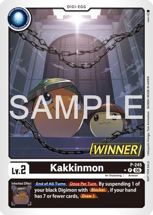 Kakkinmon (Official Store Tournament 2026 Vol. 4 Winner) (P-245) - [Digimon Promotion Cards] Foil