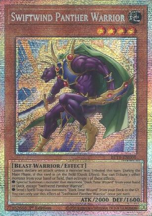 Swiftwind Panther Warrior (Starlight Rare) [BETB-EN001] - Beyond the Brave 1st Edition - Starlight Rare