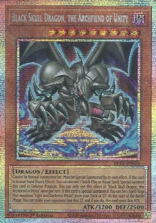 Black Skull Dragon, the Archfiend of Unity (Starlight Rare) [BETB-EN026] - Beyond the Brave 1st Edition - Starlight Rare