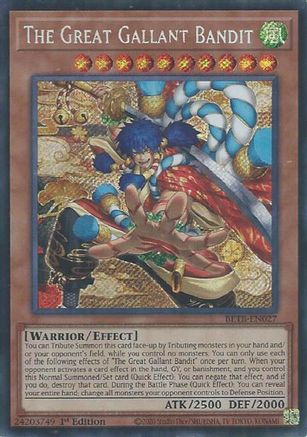 The Great Gallant Bandit [BETB-EN027] - Beyond the Brave 1st Edition - Secret Rare