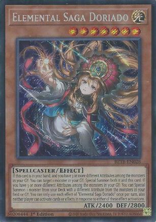 Elemental Saga Doriado [BETB-EN028] - Beyond the Brave 1st Edition - Secret Rare