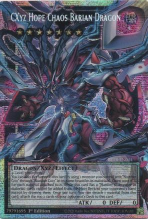 CXyz Hope Chaos Barian Dragon (Starlight Rare) (Extended Art) [BETB-EN044] - Beyond the Brave 1st Edition - Starlight Rare