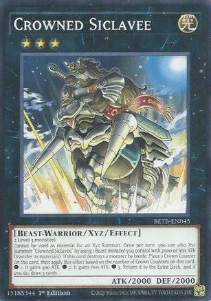 Crowned Siclavee [BETB-EN045] - Beyond the Brave 1st Edition - Common / Short Print