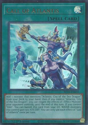 Call of Atlantis [BETB-EN059] - Beyond the Brave 1st Edition - Ultra Rare