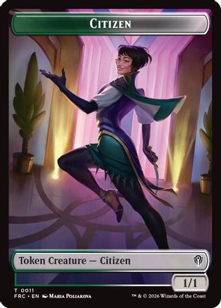 Citizen // The Monarch Double-Sided Token  (FRC-11 // 17) - [Commander: Reality Fracture]