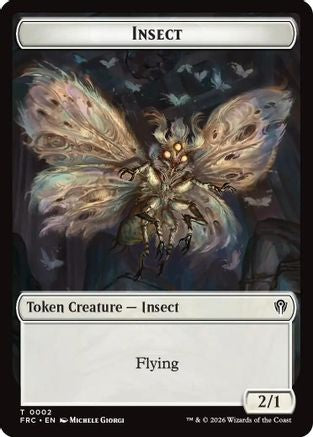 Insect // Rogue Double-Sided Token  (FRC-2 // 7) - [Commander: Reality Fracture]