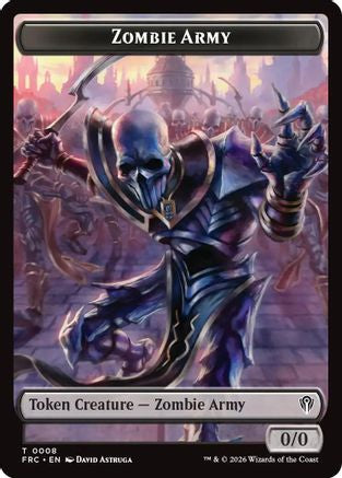 Zombie Army // Goblin Double-Sided Token  (FRC-8 // 9) - [Commander: Reality Fracture]