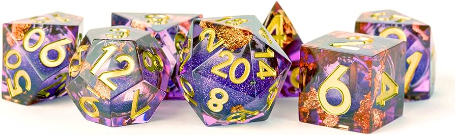 LIQUID 7 DICE SET AETHER ABSTRACT - Trinity Hobby