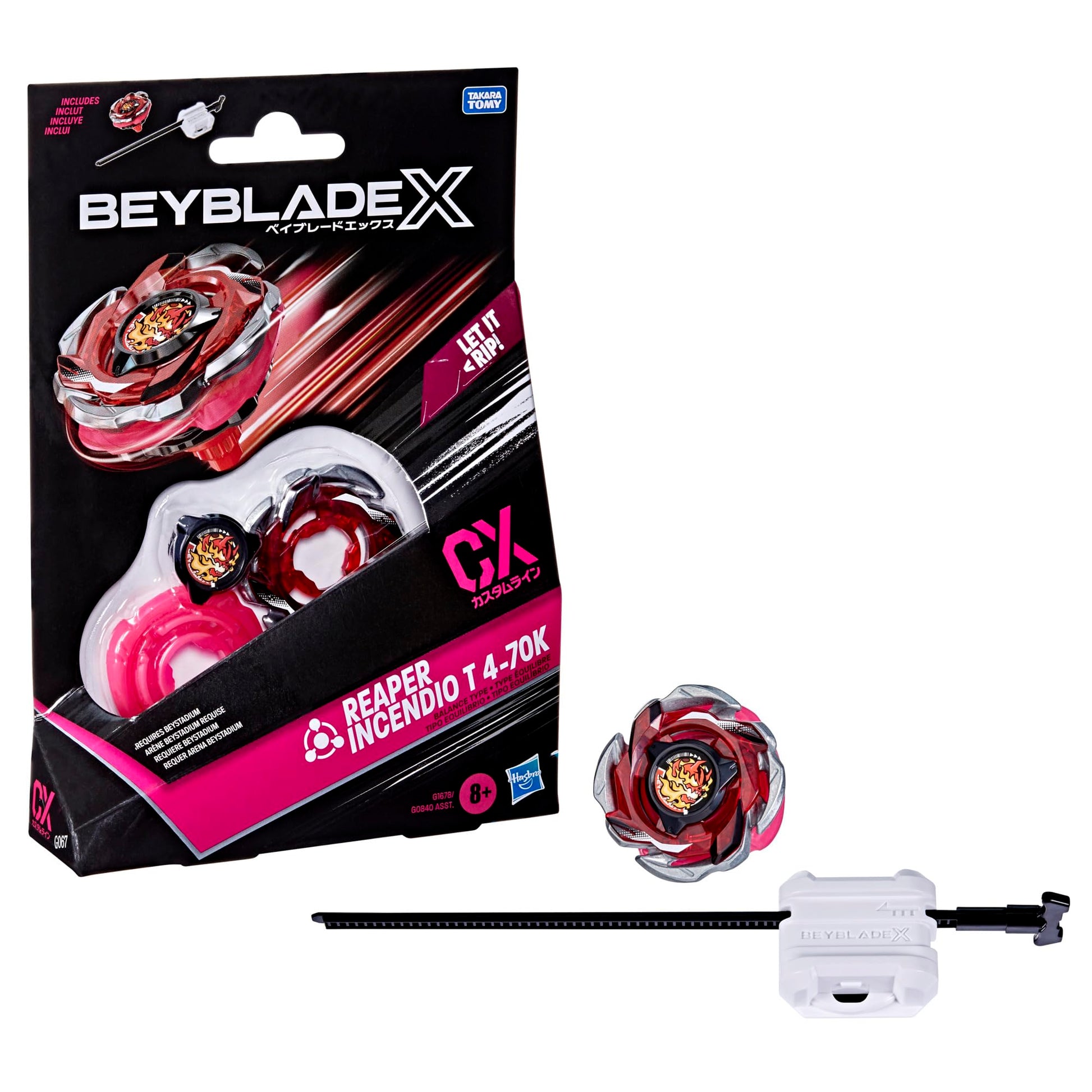 HASBRO Beyblade X Reaper Incendio T 4-70K CX Starter Pack Set - Trinity Hobby
