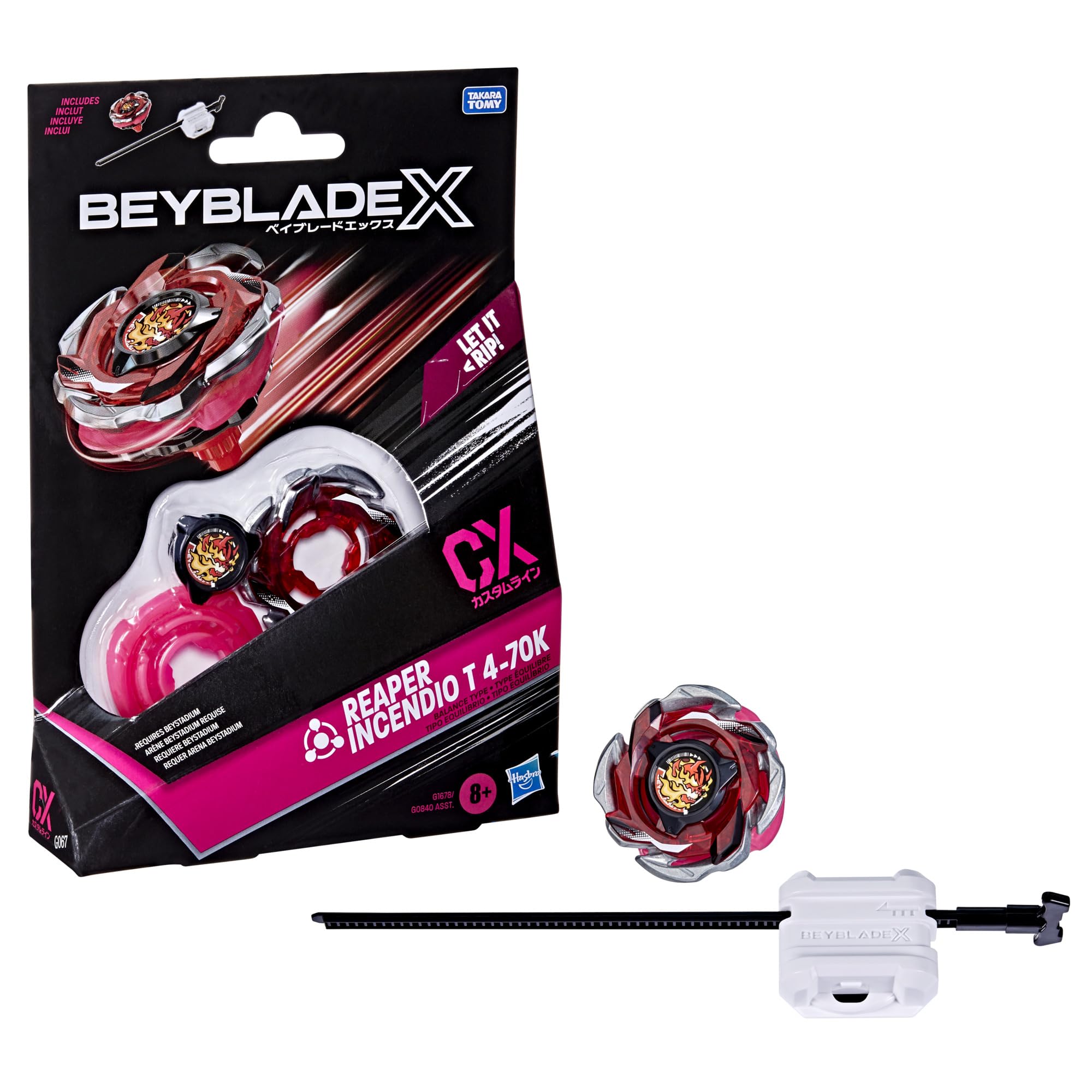 HASBRO Beyblade X Reaper Incendio T 4-70K CX Starter Pack Set - Trinity Hobby