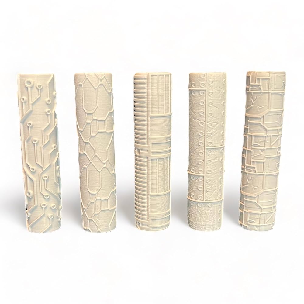 NorthFen Rollers: Sci-Fi 5 Pack Texture Roller Bundle - Trinity Hobby