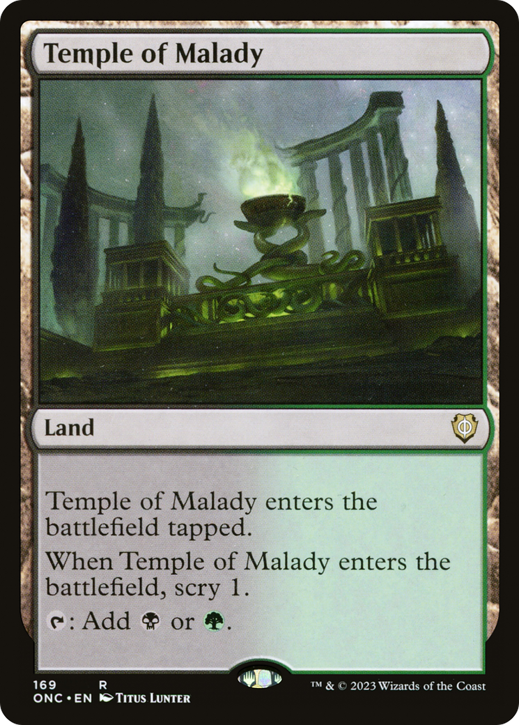 Temple of Malady [Phyrexia: All Will Be One Commander] - Trinity Hobby