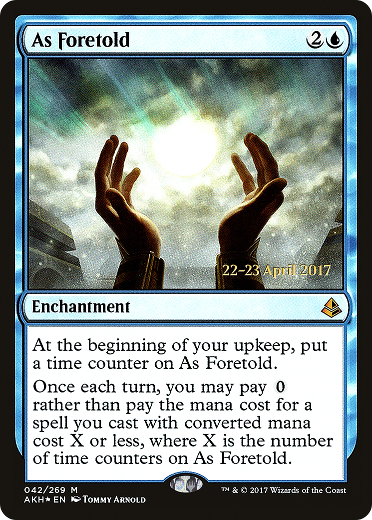 As Foretold [Amonkhet Prerelease Promos] - Trinity Hobby
