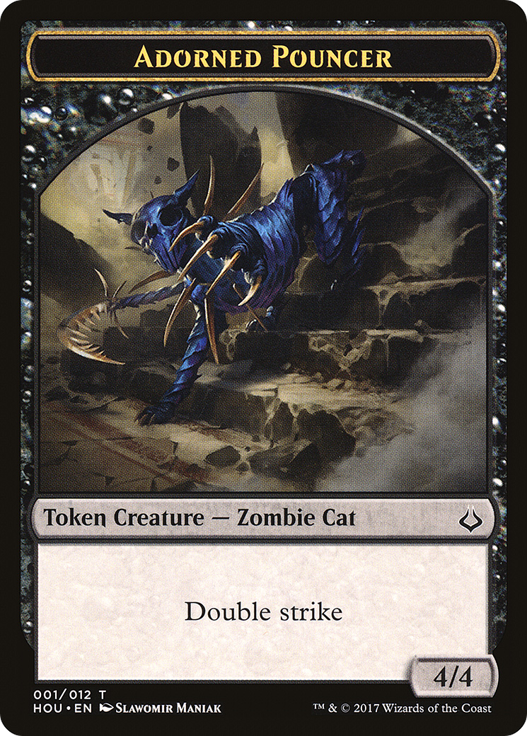 Adorned Pouncer Token [Hour of Devastation Tokens] - Trinity Hobby