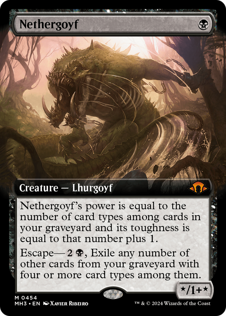 Nethergoyf (Extended Art) [Modern Horizons 3] - Trinity Hobby